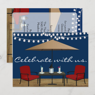 Invitation de partie de patio