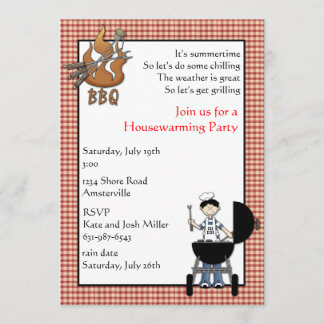 Invitation de partie de pendaison de crémaillère
