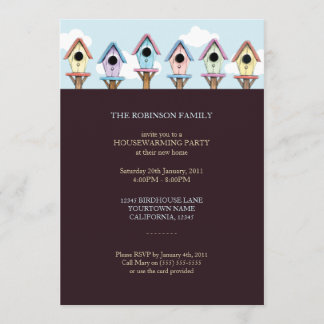 Invitation de partie de pendaison de crémaillère