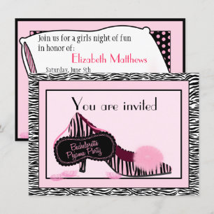 Invitation de partie de pyjama de Bachelorette