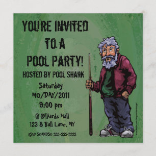 Invitation de partie de requin de piscine