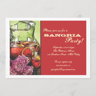 Invitation de partie de sangria