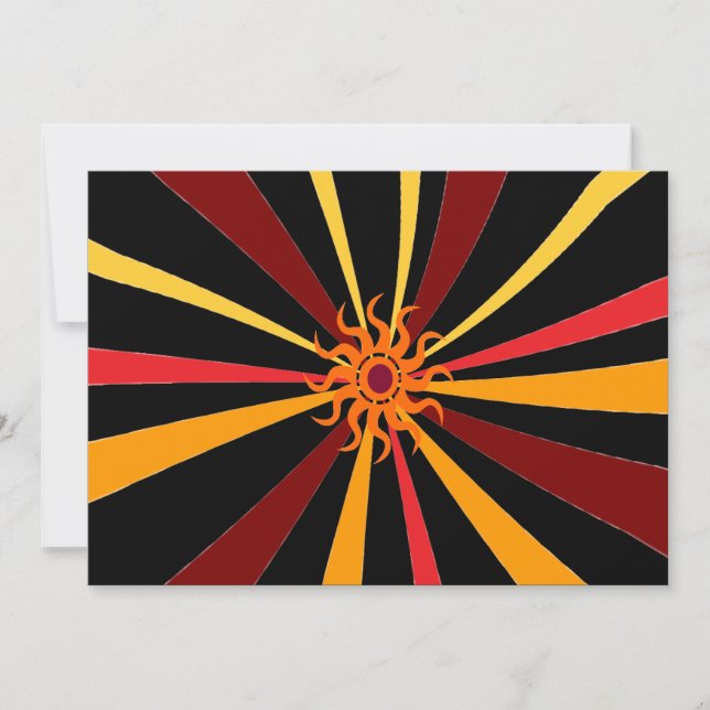 Invitation de partie de solstice d'été (Devant)