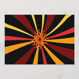 Invitation de partie de solstice d'été