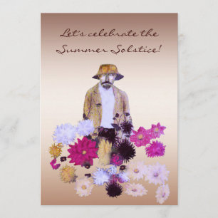 Invitation de partie de solstice d'été