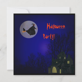 Invitation de partie de sorcière de Halloween