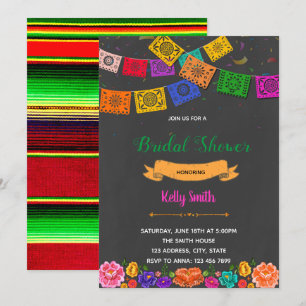 Invitation de partie de thème de fiesta