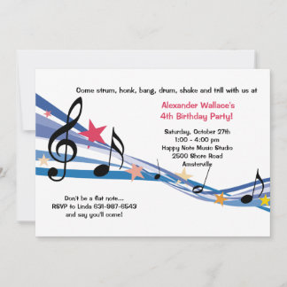 Invitation de partie d'école de musique