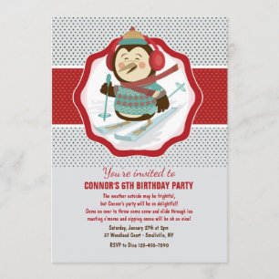 Invitation de partie d'hiver