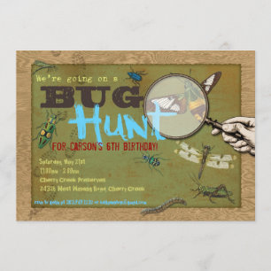 Invitation de partie d'insecte de chasse à insecte