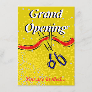 Invitation de partie d'or de lancement d'ouverture