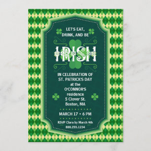 Invitation de partie du jour de St Patrick