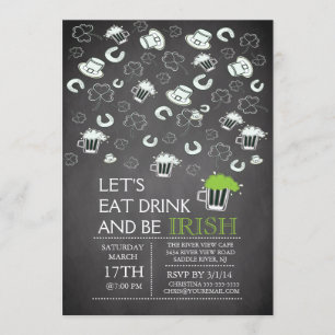 Invitation de partie du jour de St Patrick de