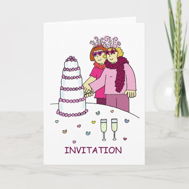 Invitation de partie, lesbiennes dans des (Devant)