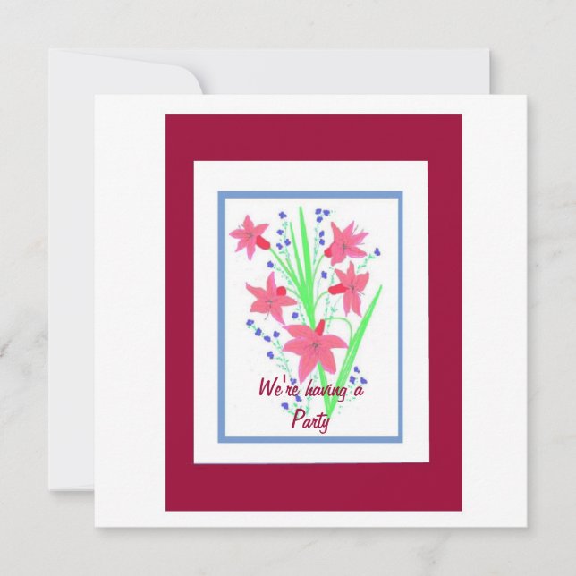 Invitation de partie personnalisable (Devant)