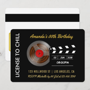 Invitation de passe VIP pour une soirée cinéma d'a