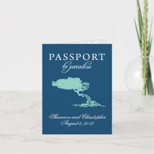 Invitation de passeport mariage à Aruba