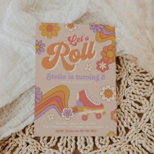 Invitation de patinage super   Patinage à rouleaux