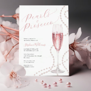 Invitation de Pearls et Prosecco