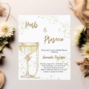 Invitation de Pearls et Prosecco Bridal Show