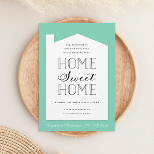 Invitation de pendaison de crémaillère à couleur p