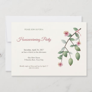 Invitation de pendaison de crémaillère de branche