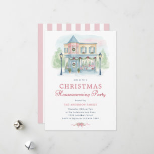 Invitation de pendaison de crémaillère de Noël à l
