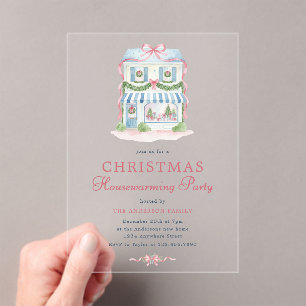 Invitation de pendaison de crémaillère de Noël à l