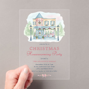 Invitation de pendaison de crémaillère de Noël à l