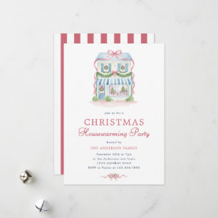 Invitation de pendaison de crémaillère de Noël à l
