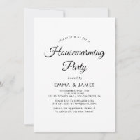 Invitation de pendaison de crémaillère de style mo
