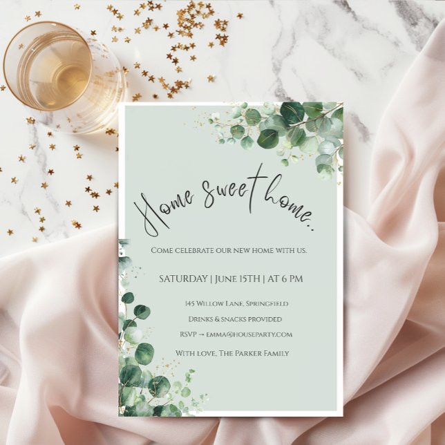 Invitation de pendaison de crémaillère – Home Swee (Créateur téléchargé)