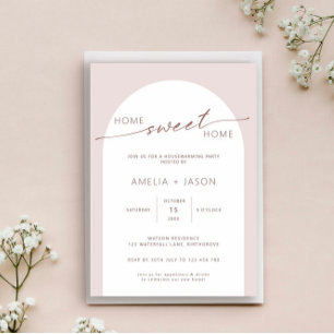 Invitation de pendaison de crémaillère moderne et 