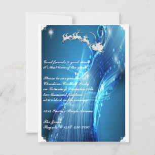 Invitation de Père Noël Sleigh à la fête de la vag