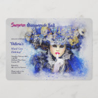 Invitation de personnage Masquerade