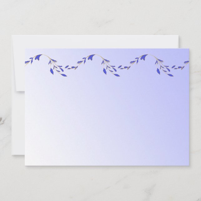 Invitation de pétales pourpres (Devant)