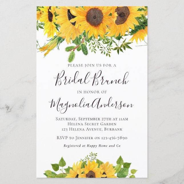 Invitation de petit déjeuner de Baby Shower de tou (Devant)