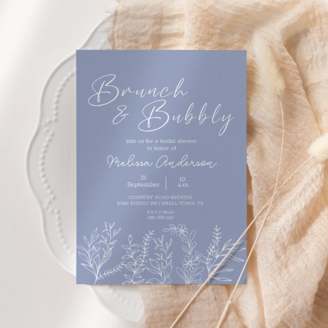 Invitation de petit déjeuner de douche de mariée F (Créateur téléchargé)
