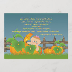 Invitation de petits Citrouilles Baby showers