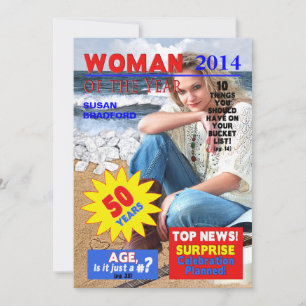 Invitation de photo 50e anniversaire - Couverture