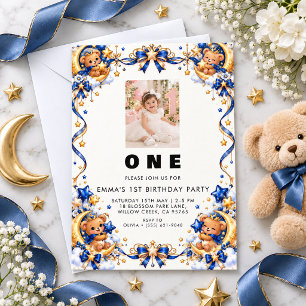 Invitation de photo d'anniversaire de fée fantaisi