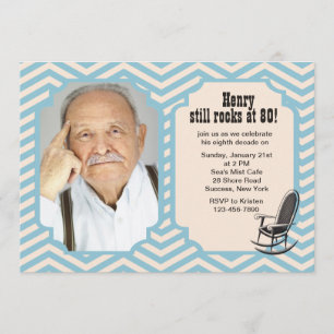 Invitation de photo de Chevron de chaise de