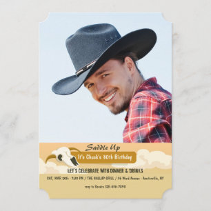 Invitation de photo de crâne de vache