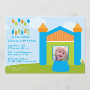 Invitation de photo de fête d'anniversaire de