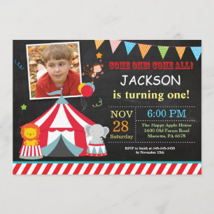 Invitation de photo de fête d'anniversaire de