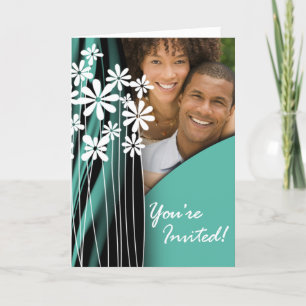 Invitation de photo de mariage de jardin