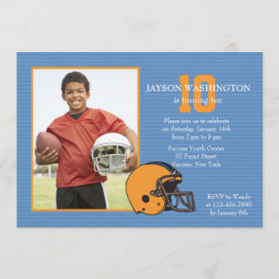 Invitation de photo de passioné du football