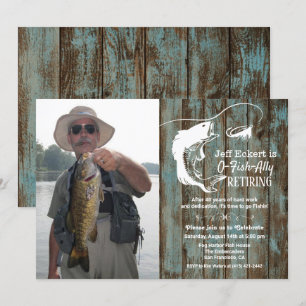 Invitation de photo de retraite de pêche