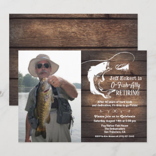 Invitation de photo de retraite de pêche