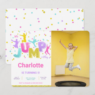 Invitation de photo de saut
